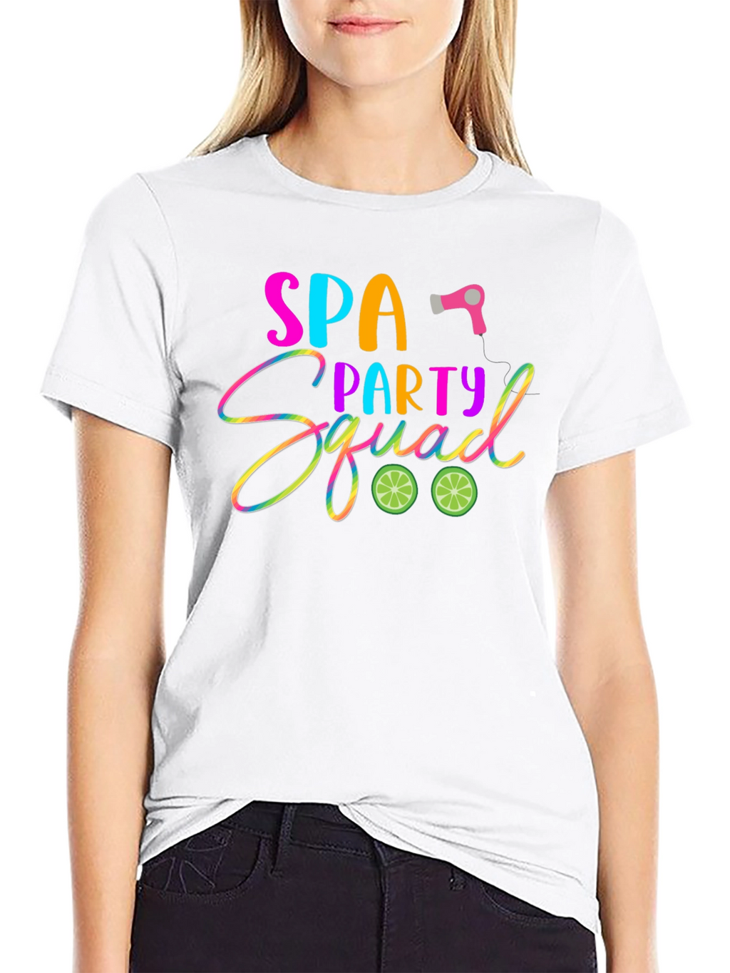 Spa Party Squad T-Shirt: Fun & Vibrant Design
