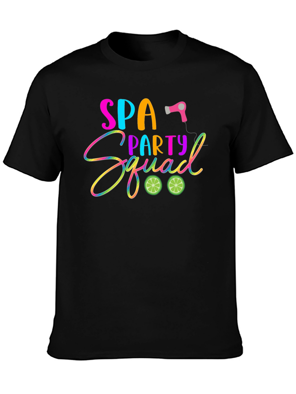 Spa Party Squad T-Shirt: Fun & Vibrant Design