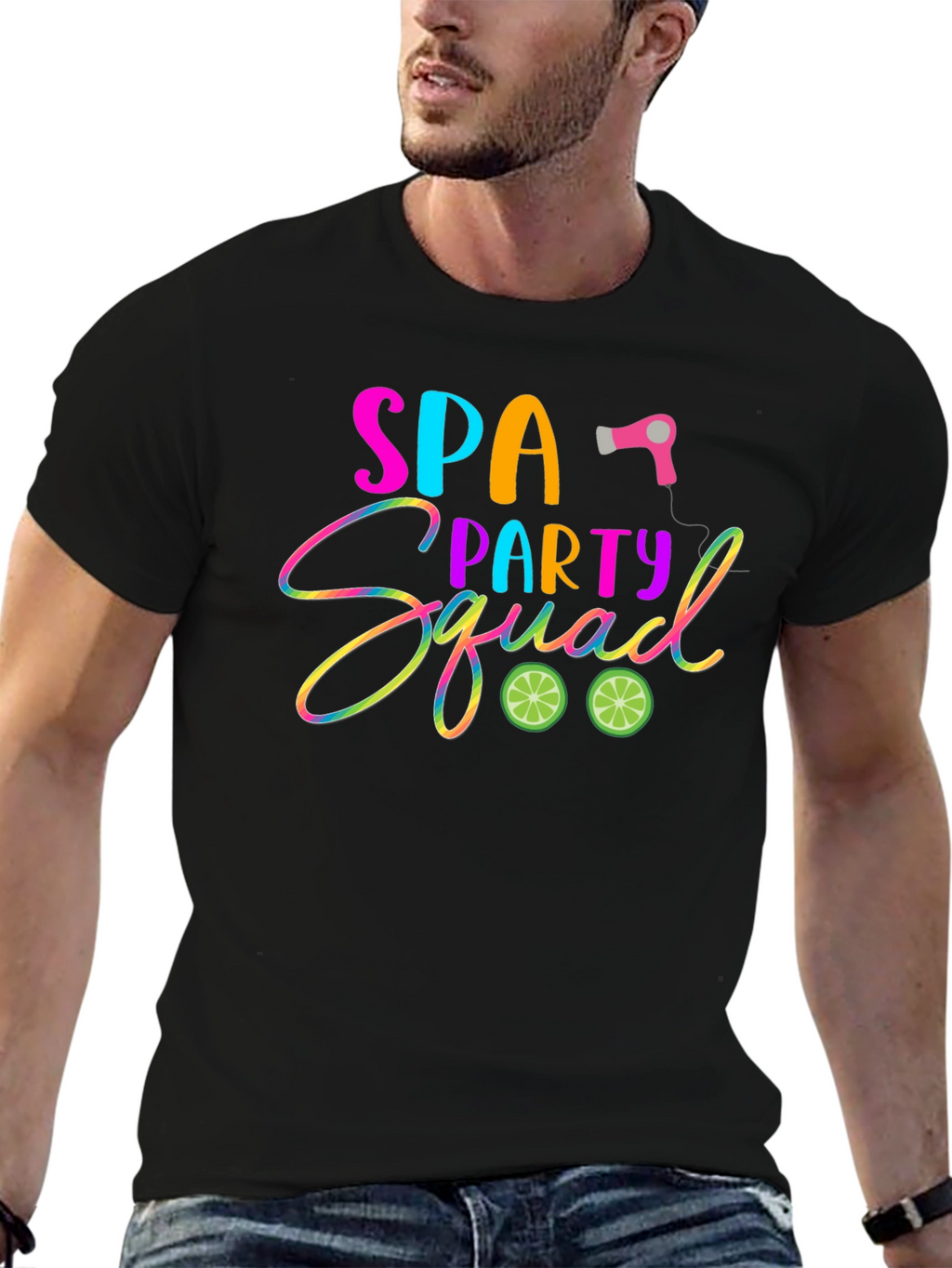 Spa Party Squad T-Shirt: Fun & Vibrant Design