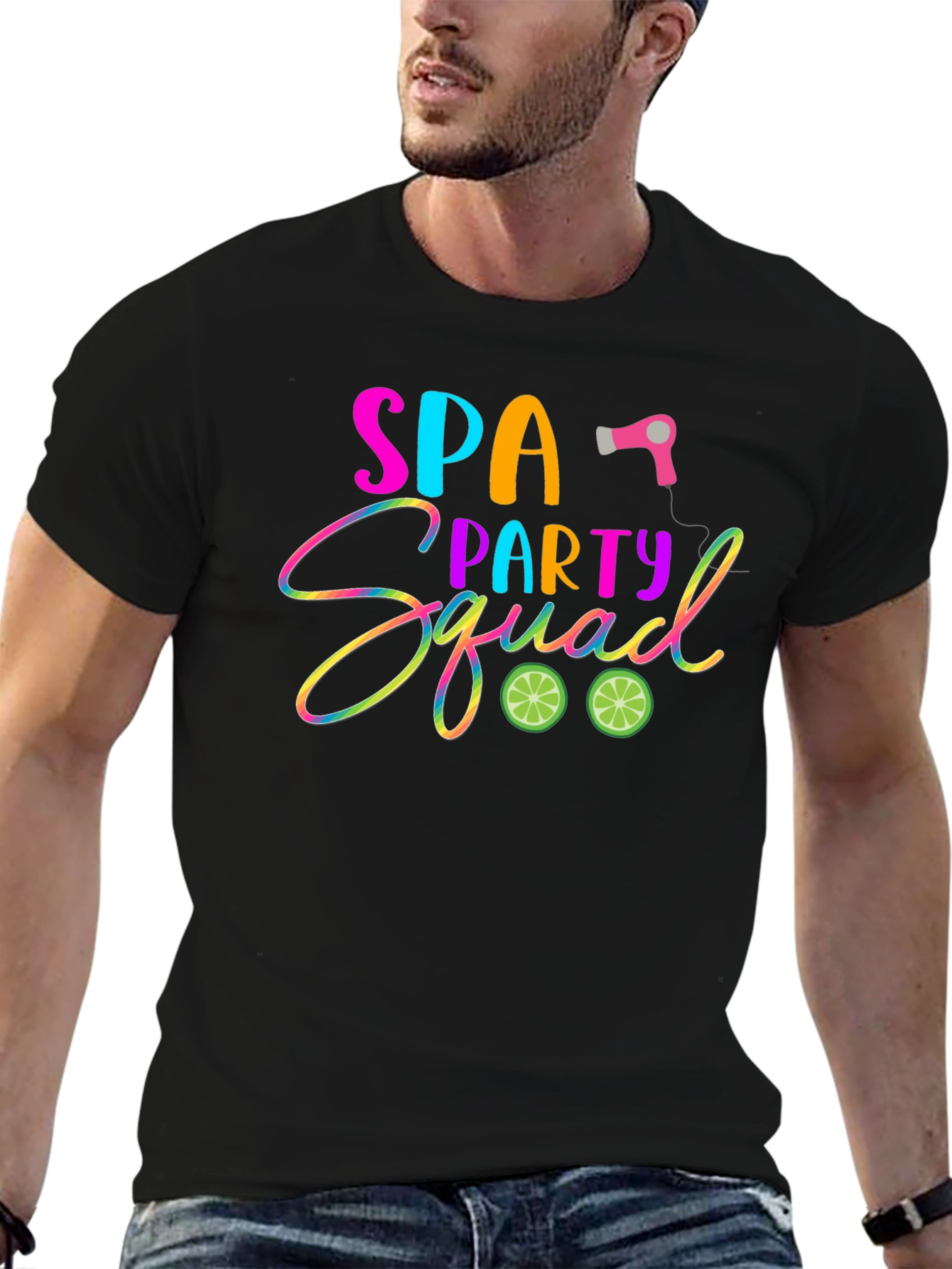 Spa Party Squad T-Shirt: Fun & Vibrant Design