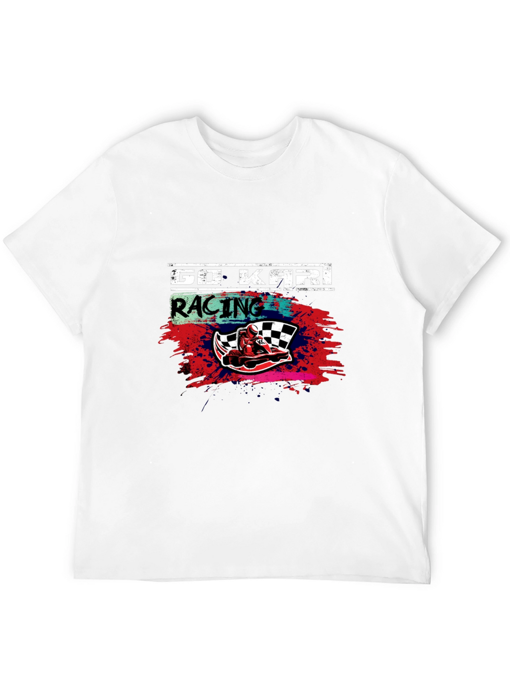 Go Kart Racing Graphic Tee - Black