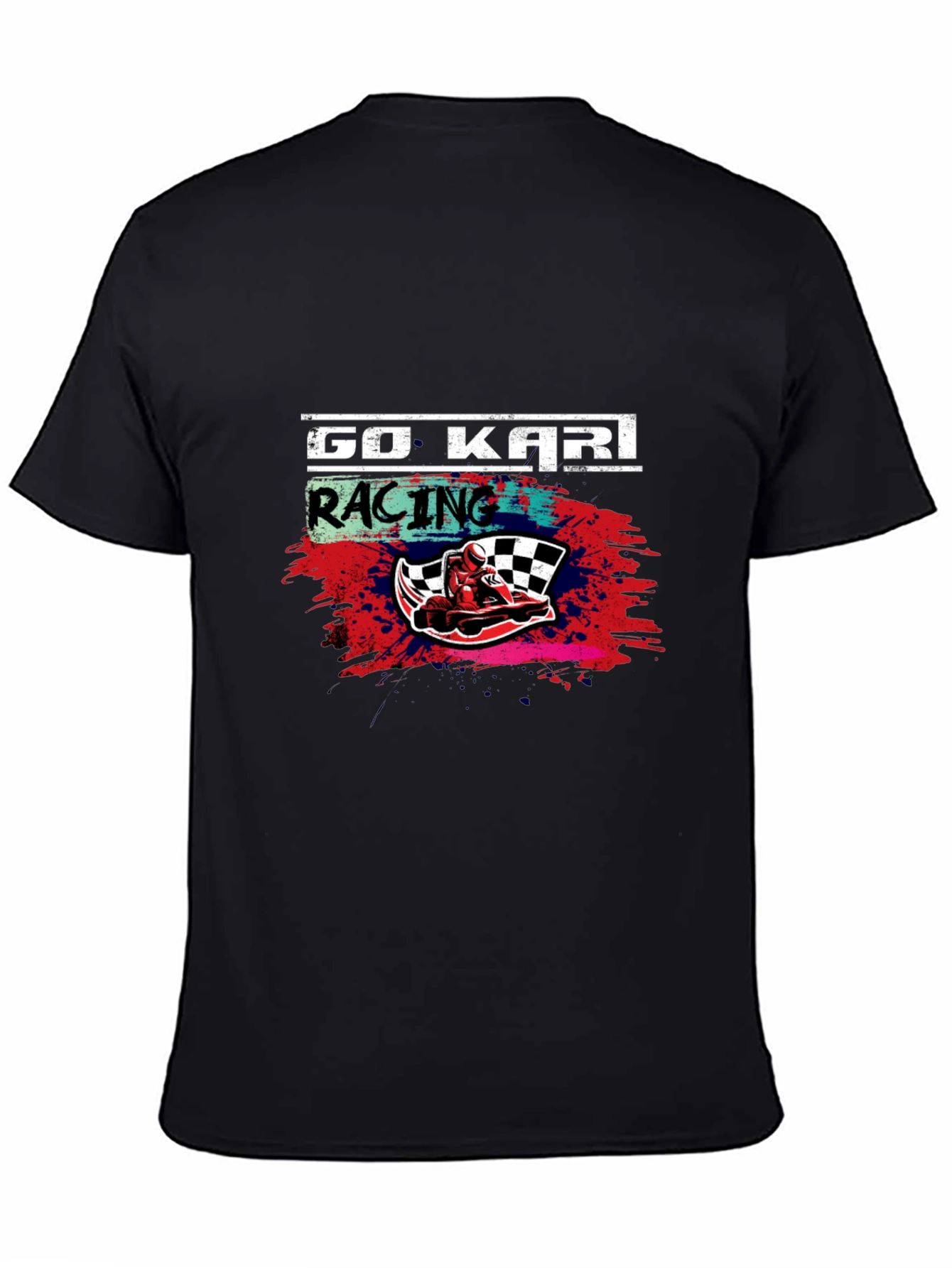 Go Kart Racing Graphic Tee - Black