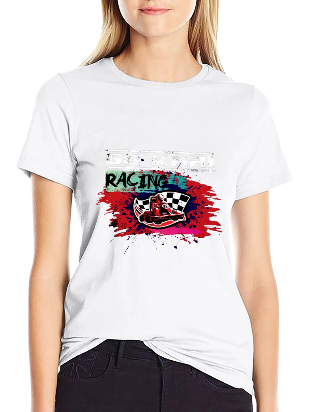 Go Kart Racing Graphic Tee - Black