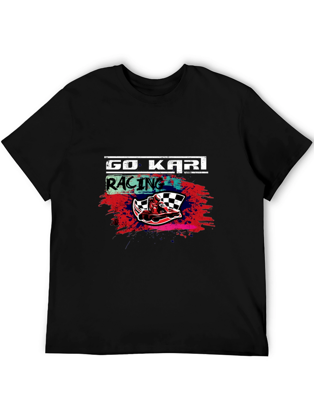 Go Kart Racing Graphic Tee - Black