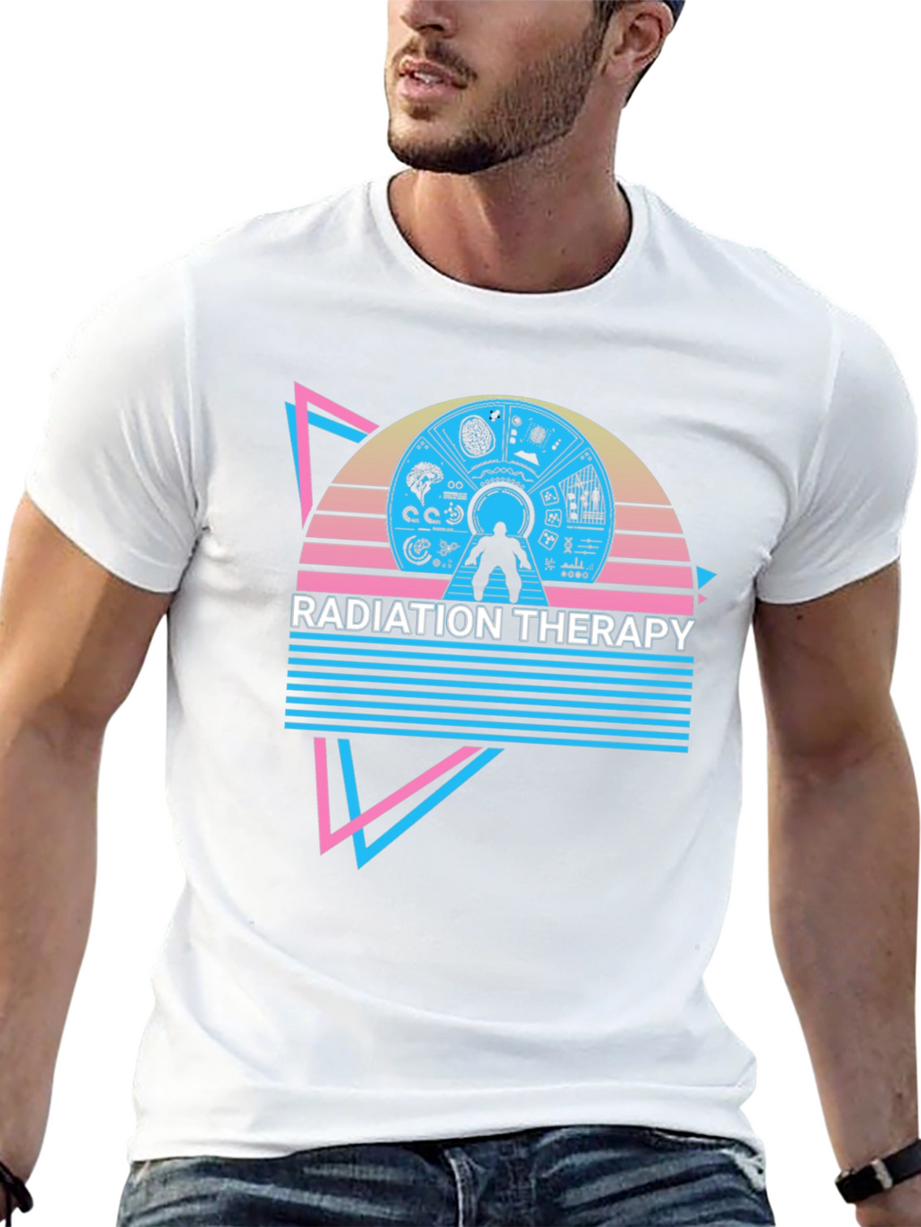 Radiation Therapy Retro Style T-Shirt