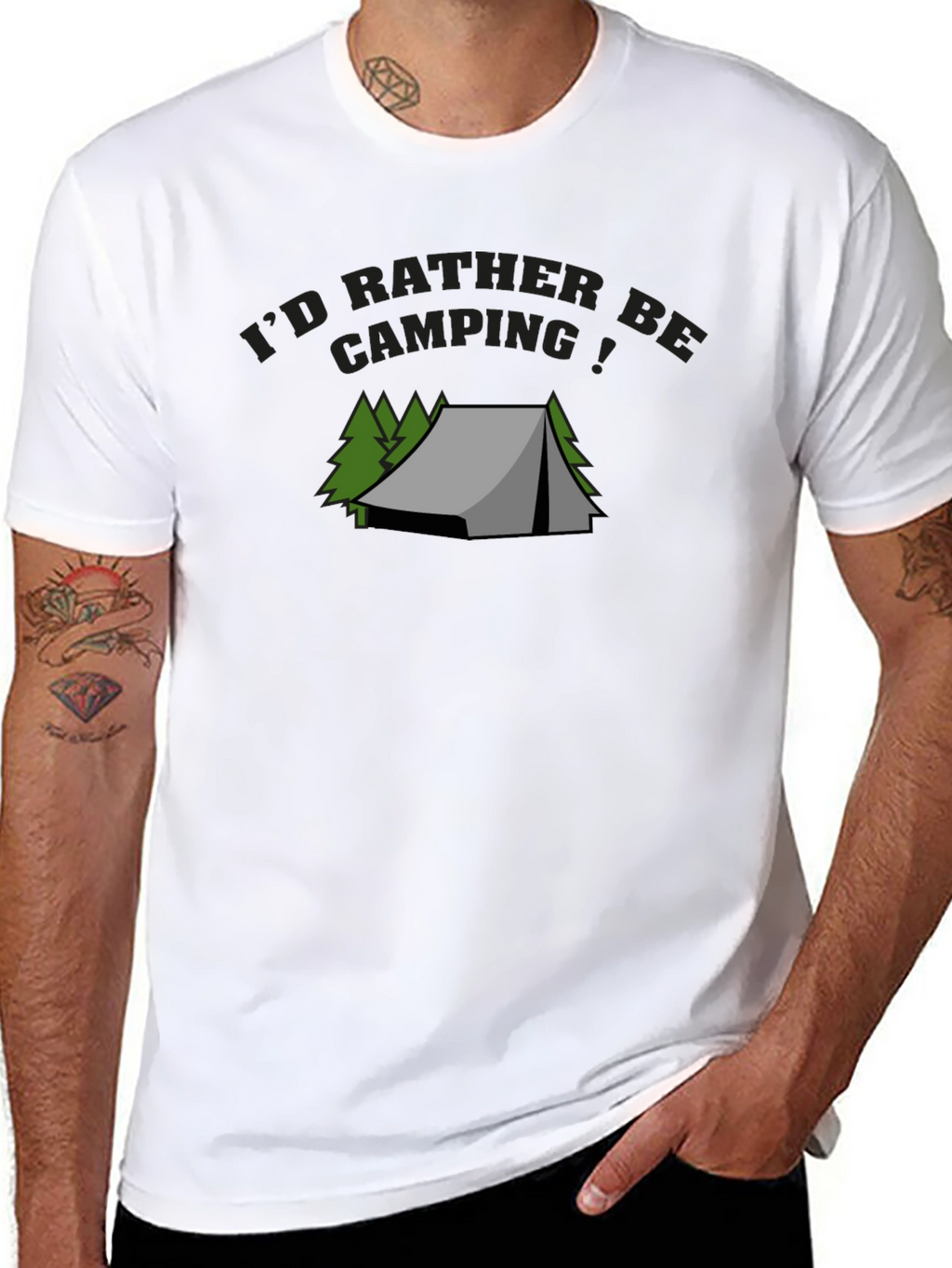 Camping Graphic Tee - Id Rather Be Camping