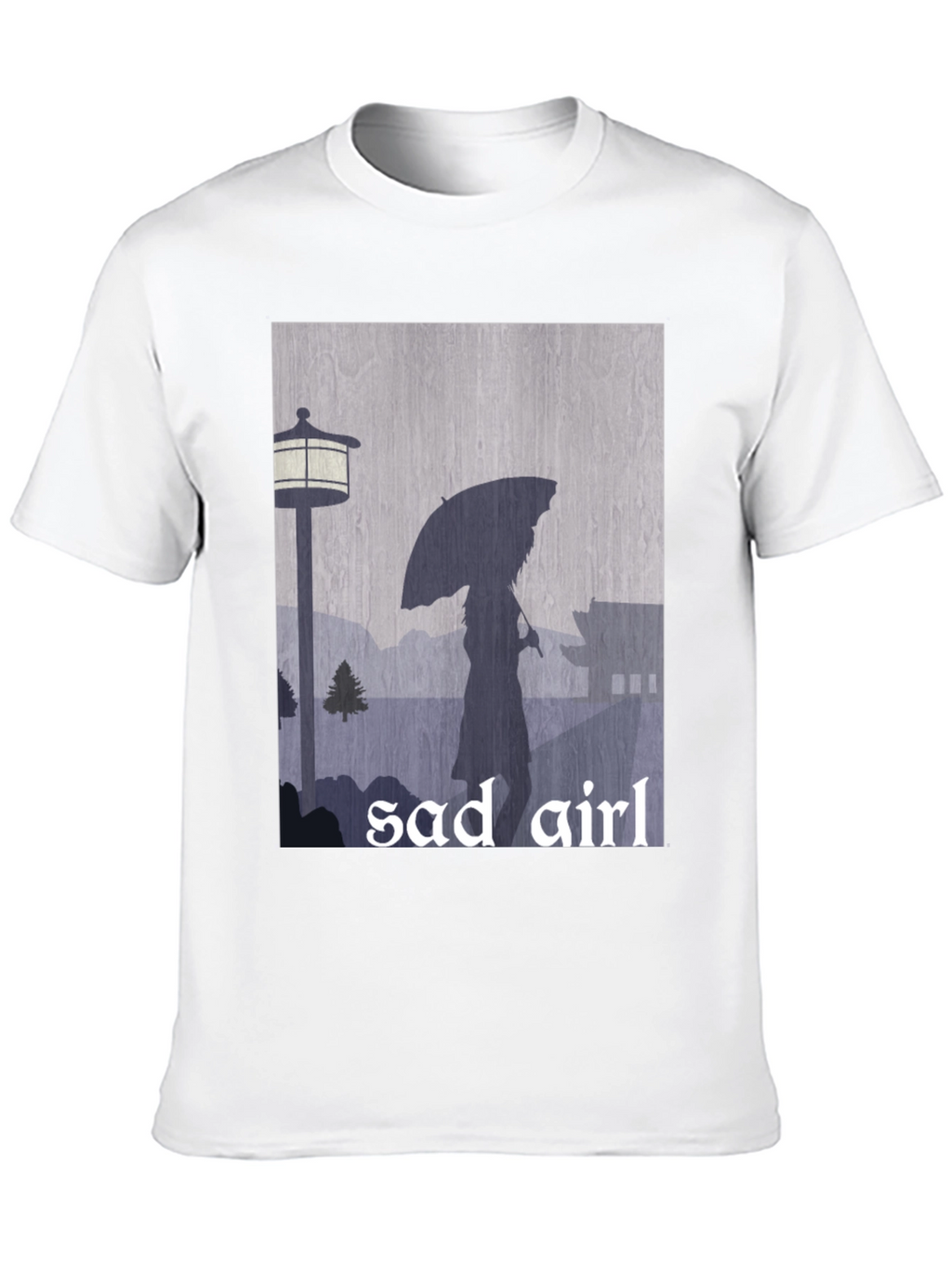Sad Girl Graphic Tee - Moody Aesthetic T-Shirt