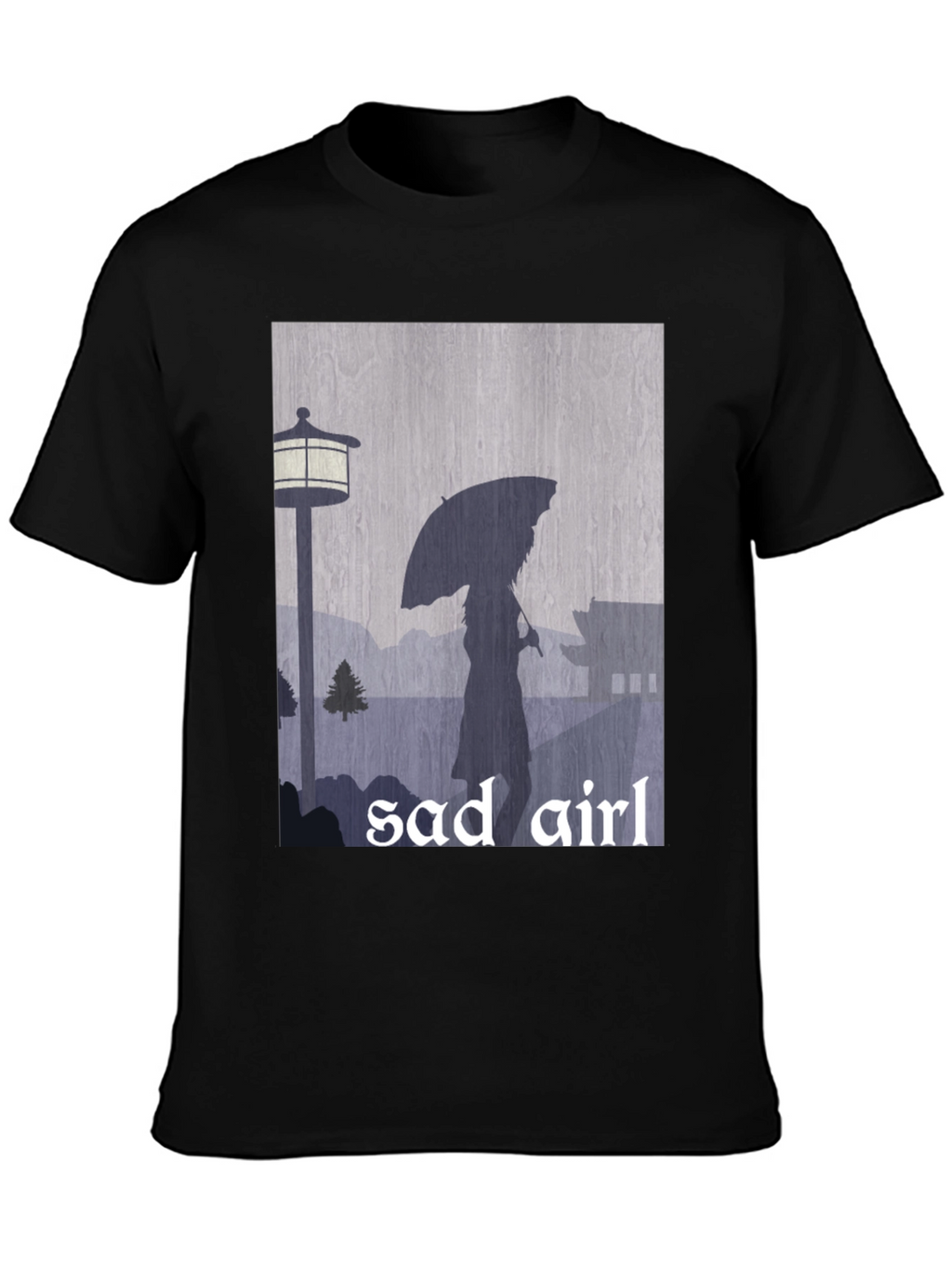 Sad Girl Graphic Tee - Moody Aesthetic T-Shirt