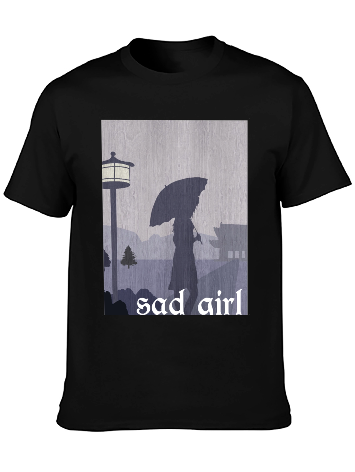 Sad Girl Graphic Tee - Moody Aesthetic T-Shirt