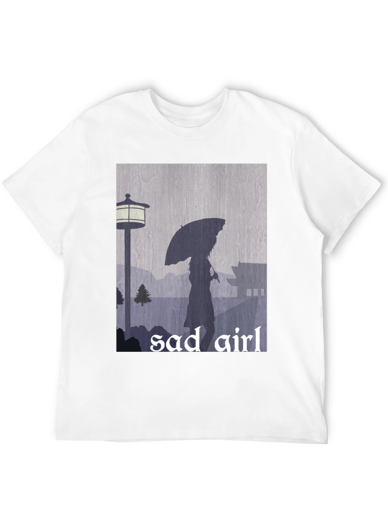 Sad Girl Graphic Tee - Moody Aesthetic T-Shirt