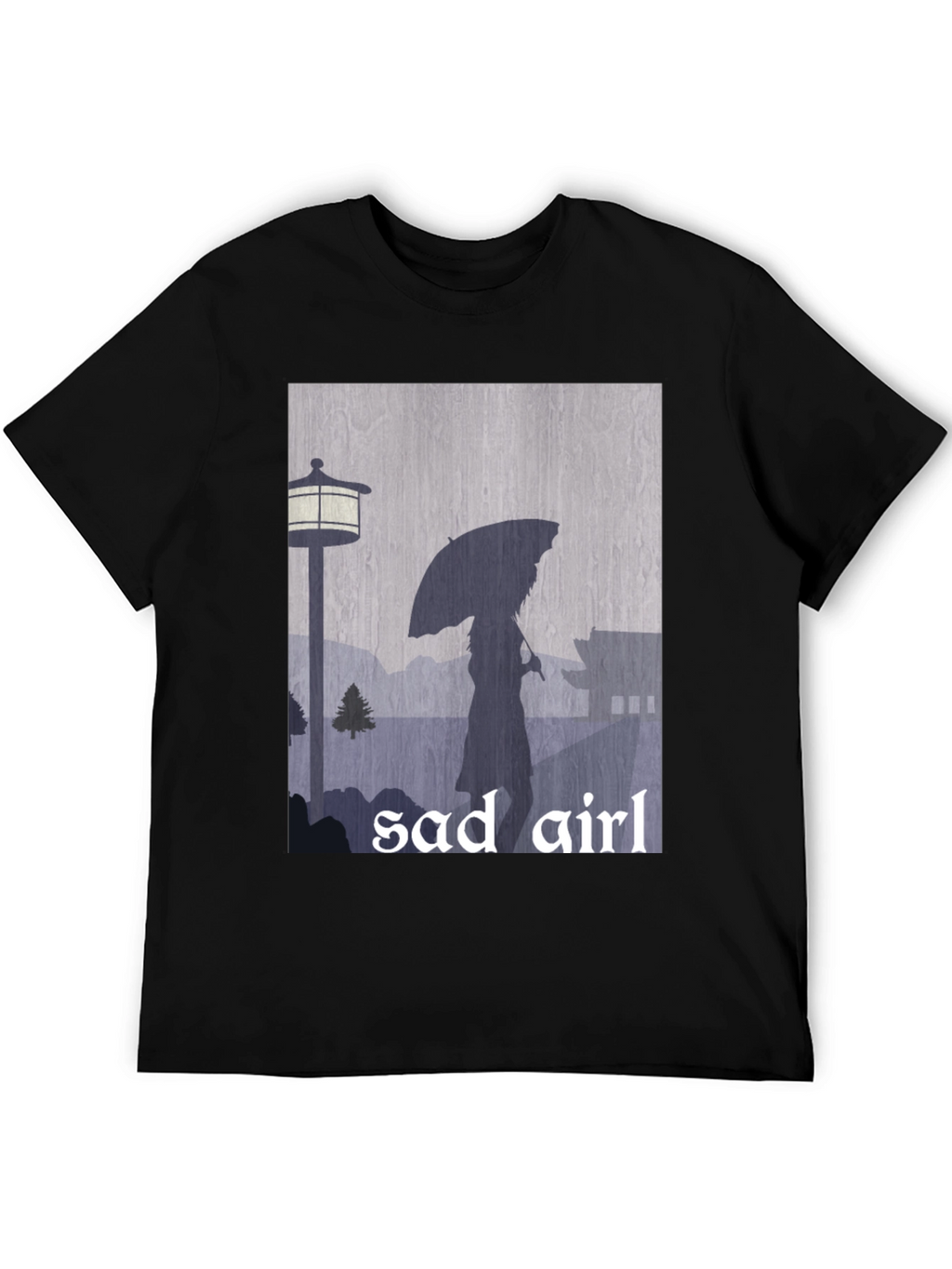 Sad Girl Graphic Tee - Moody Aesthetic T-Shirt