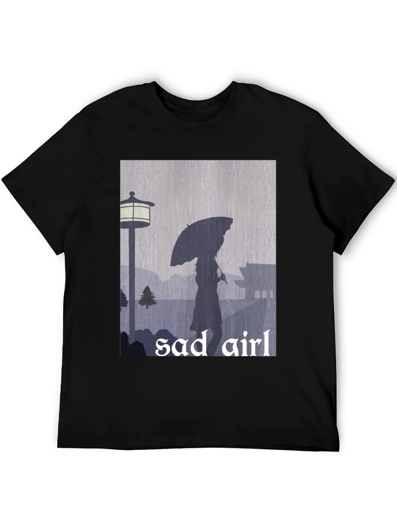 Sad Girl Graphic Tee - Moody Aesthetic T-Shirt