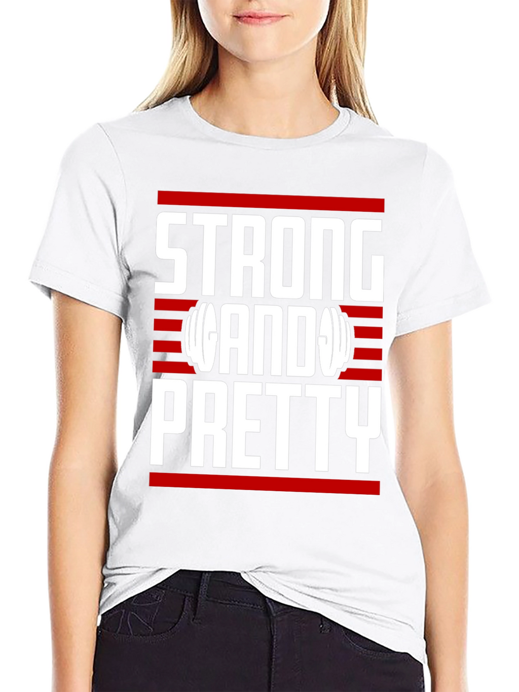 Strong & Pretty T-Shirt - Gym Motivation