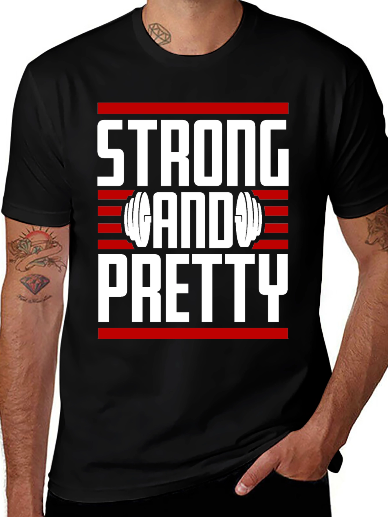 Strong & Pretty T-Shirt - Gym Motivation