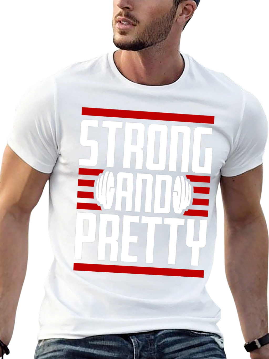 Strong & Pretty T-Shirt - Gym Motivation