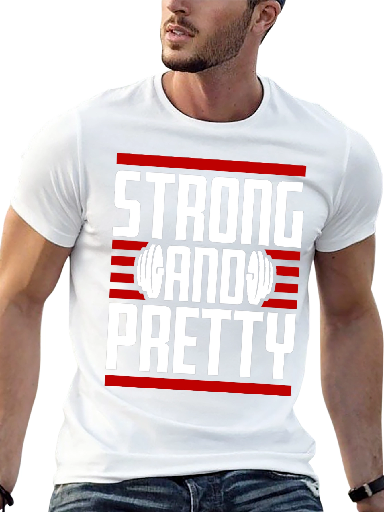 Strong & Pretty T-Shirt - Gym Motivation