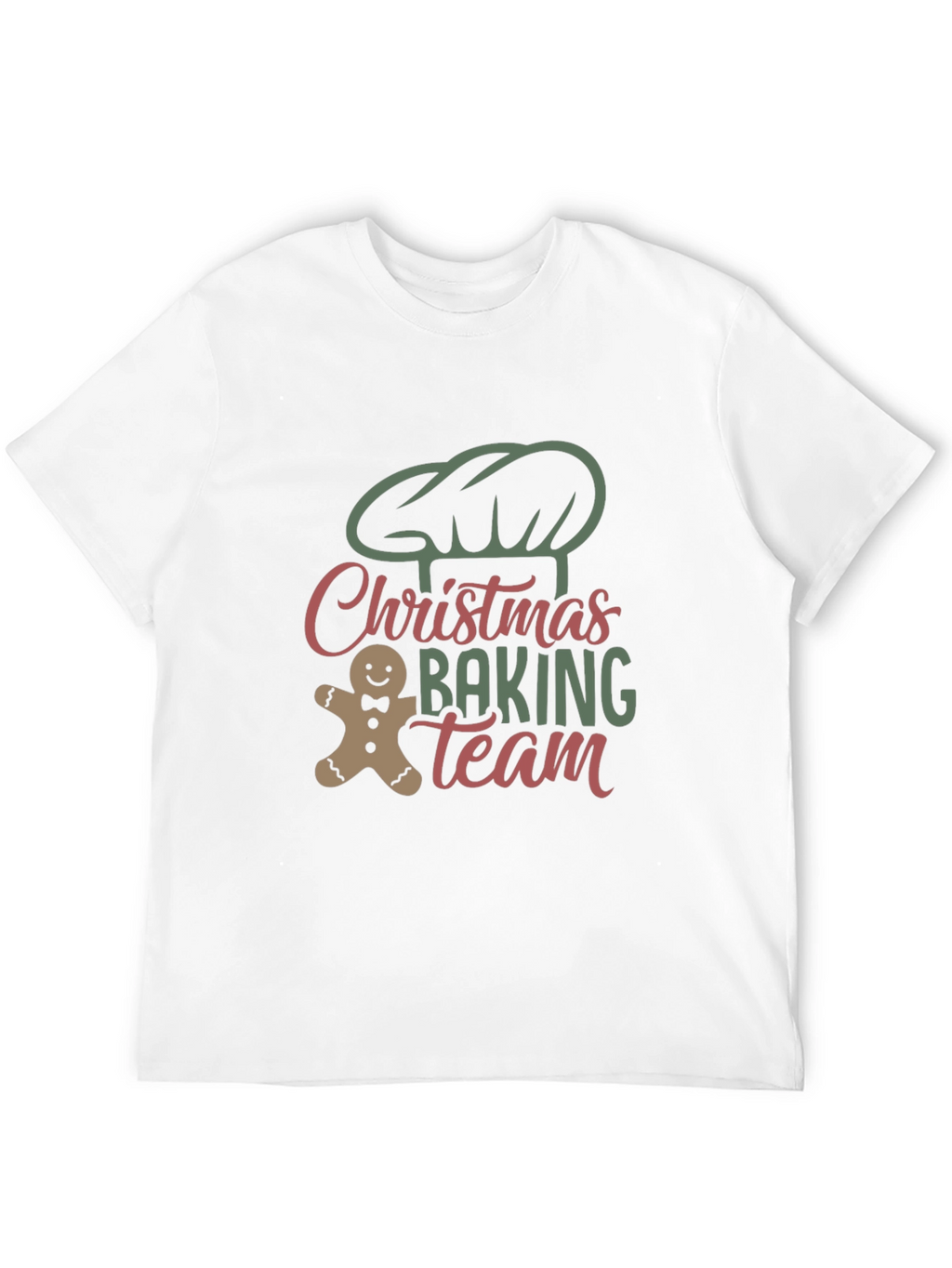 Christmas Baking Team Black T-Shirt