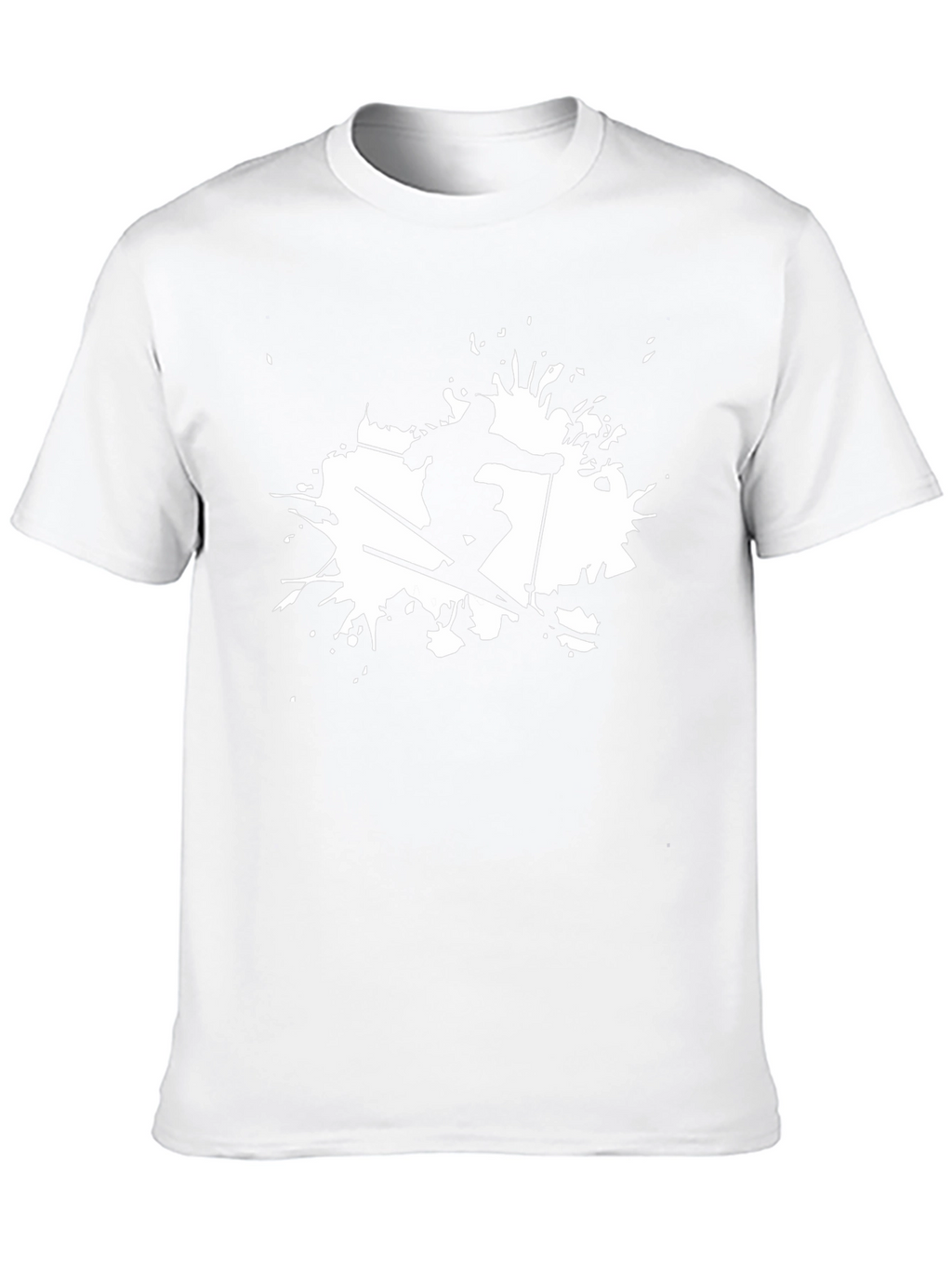 Skiing Graphic Black T-Shirt