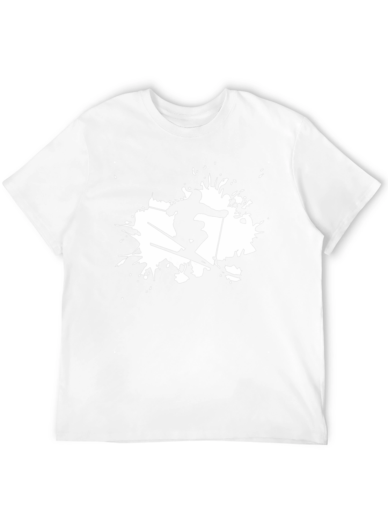 Skiing Graphic Black T-Shirt