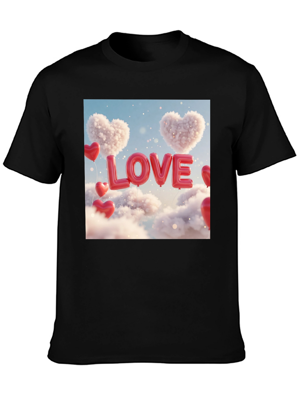 Love Balloons Graphic Tee - Valentines Day