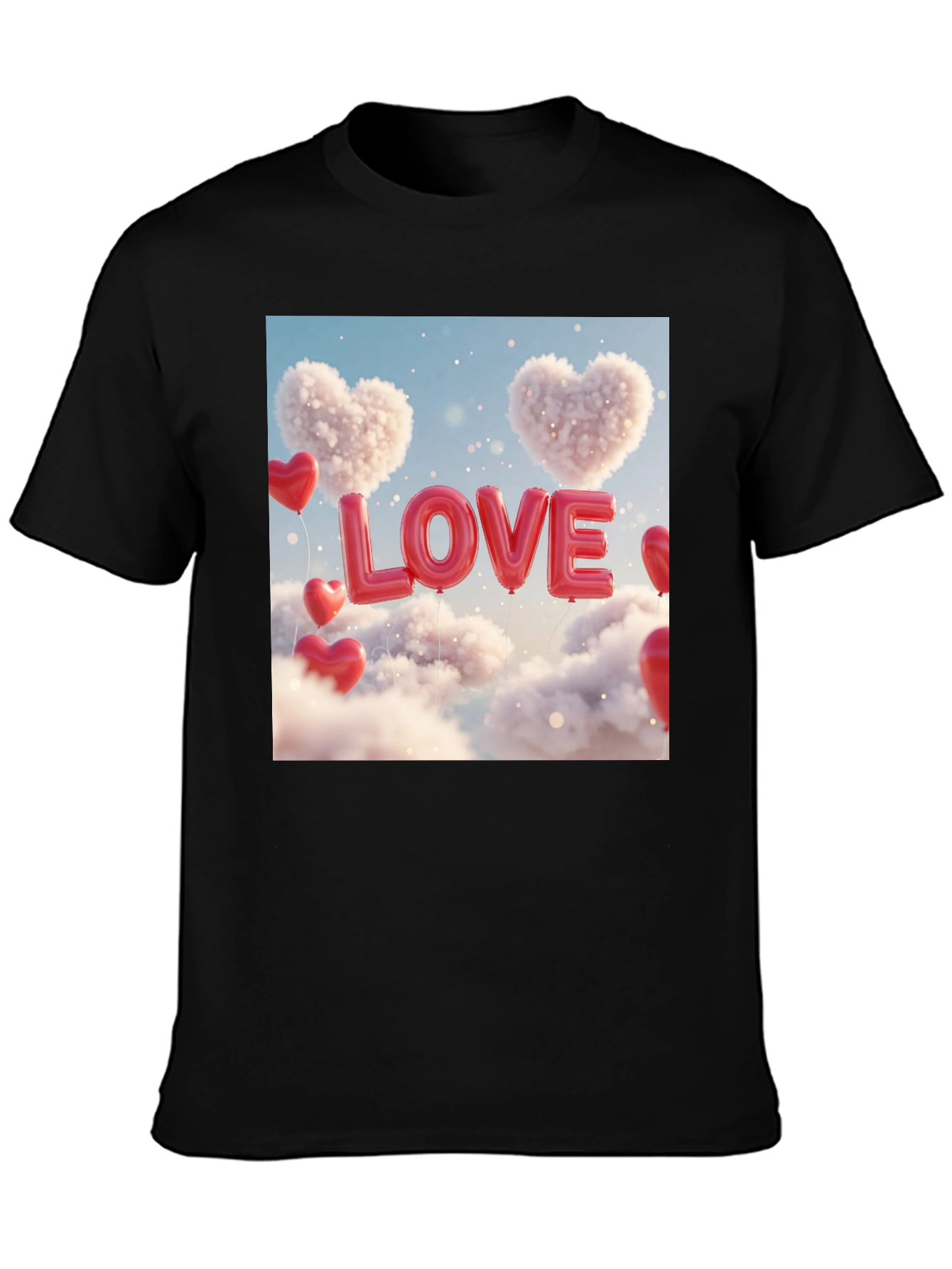 Love Balloons Graphic Tee - Valentines Day