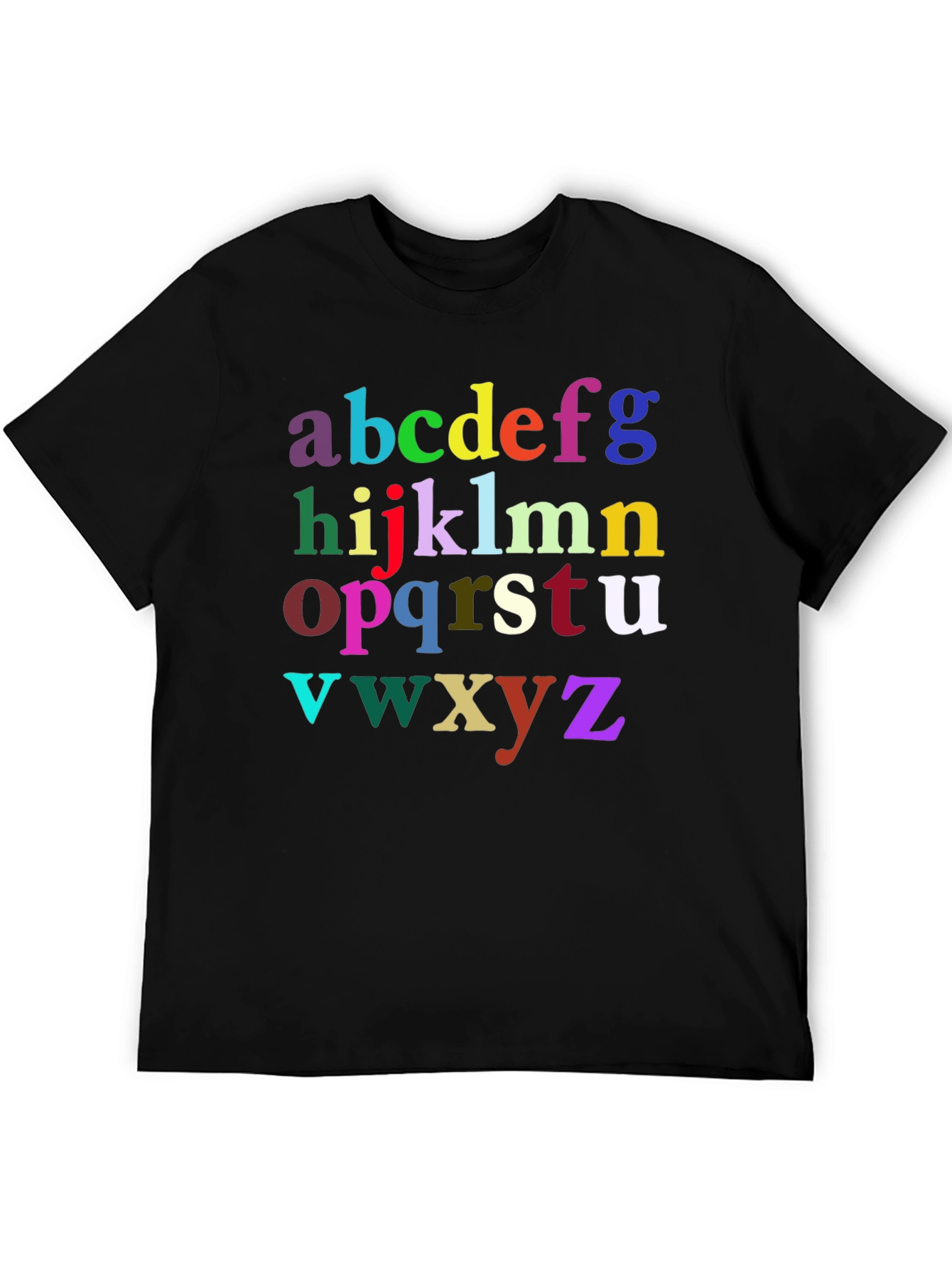 Alphabet Color Block Graphic T-Shirt