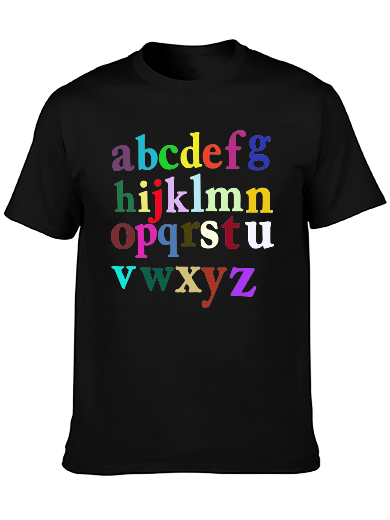 Alphabet Color Block Graphic T-Shirt