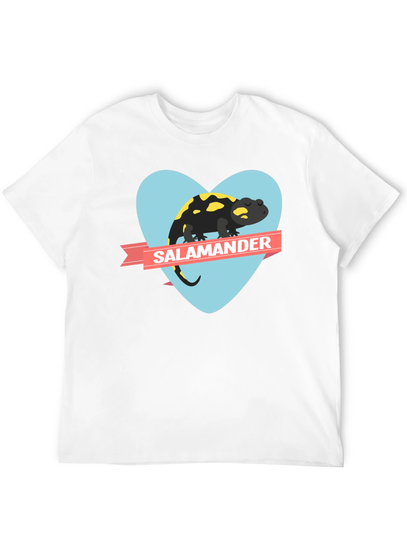 Salamander Heart Graphic Black T-Shirt