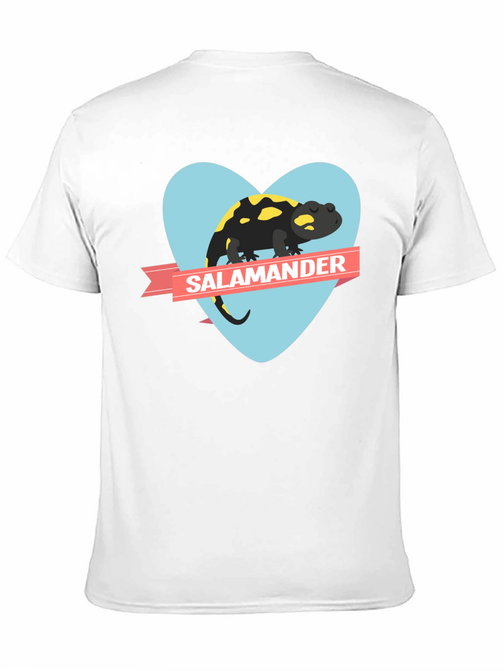 Salamander Heart Graphic Black T-Shirt