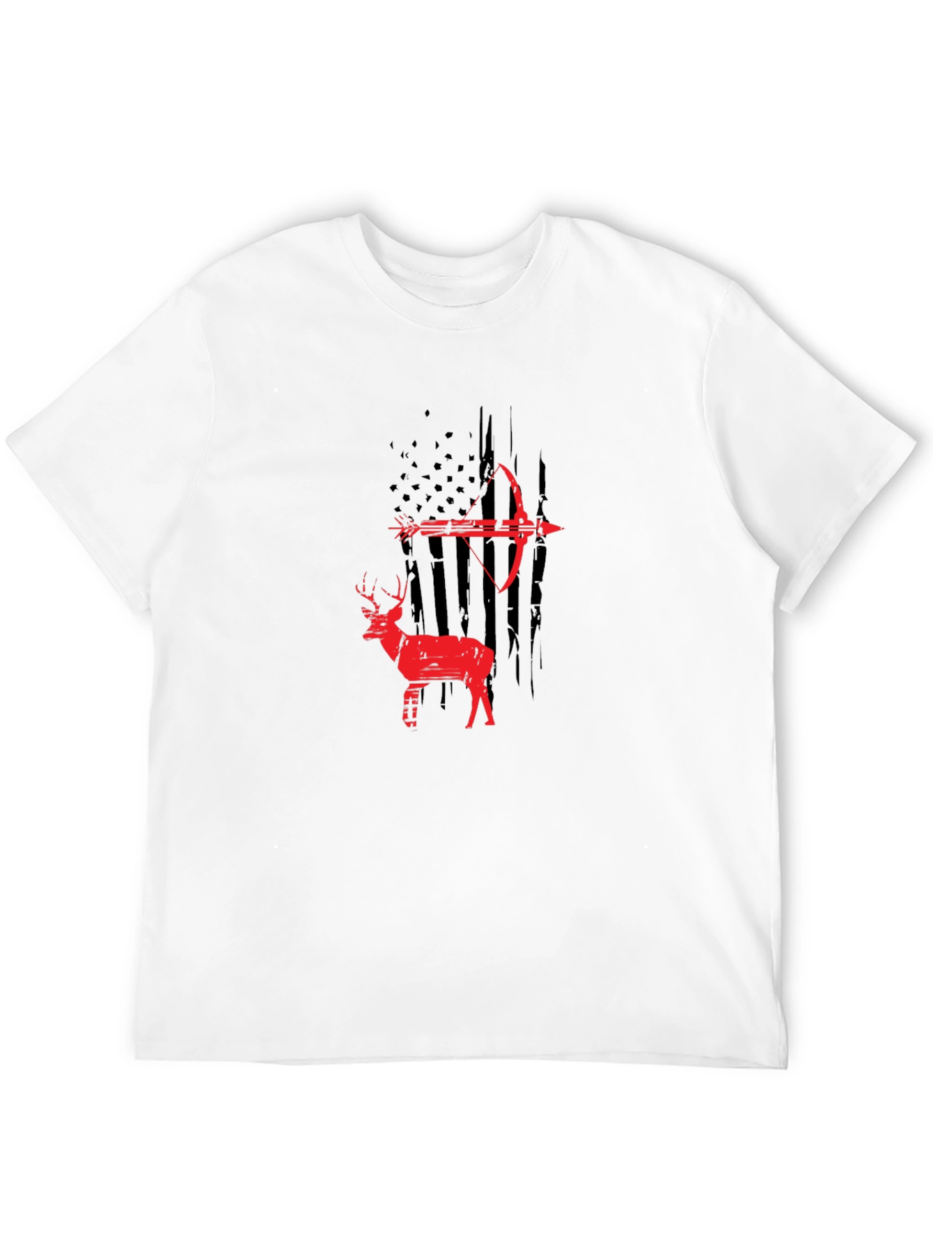 Archery Deer Graphic Tee - Black
