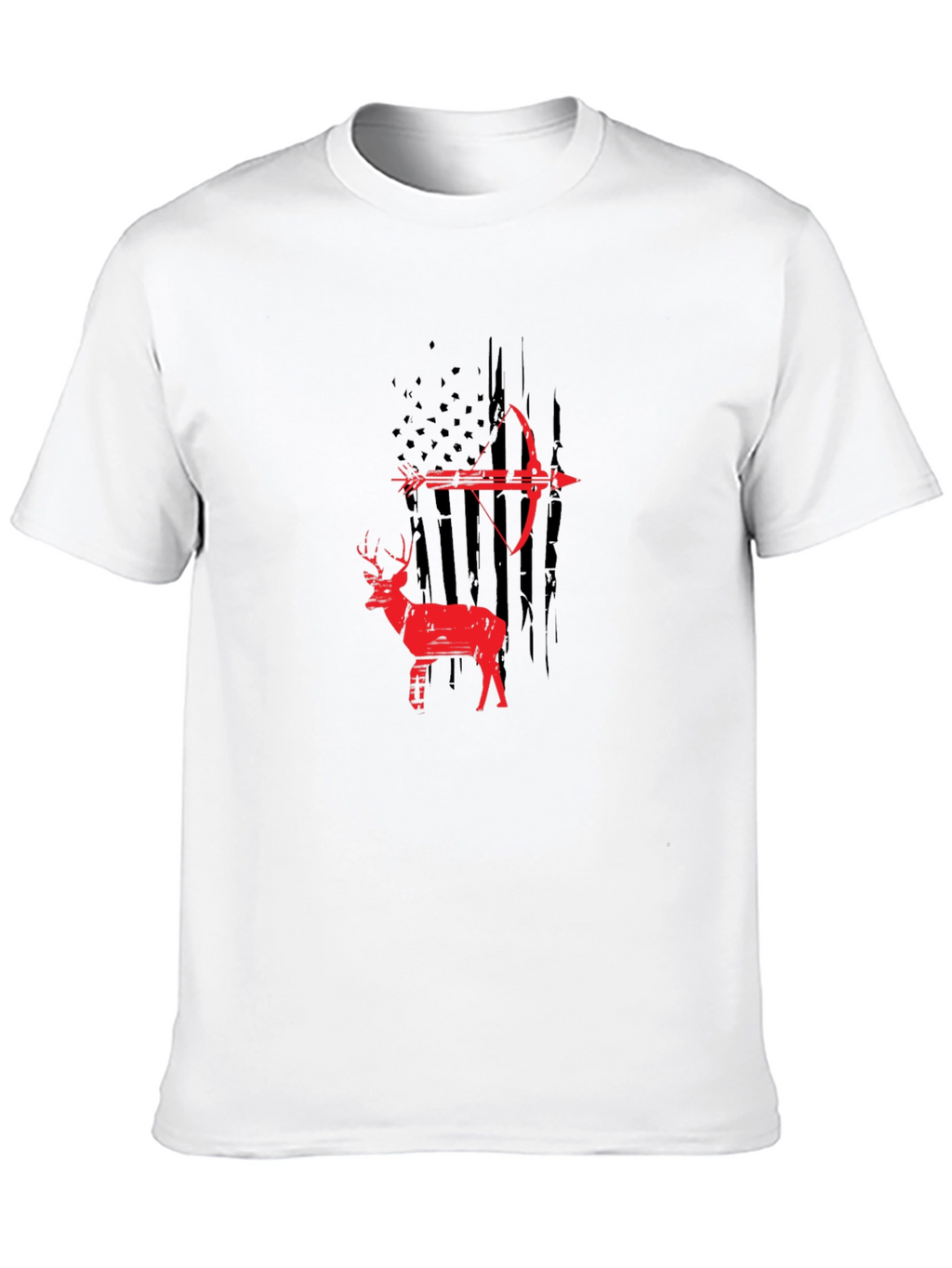 Archery Deer Graphic Tee - Black