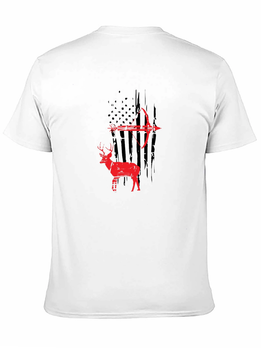 Archery Deer Graphic Tee - Black