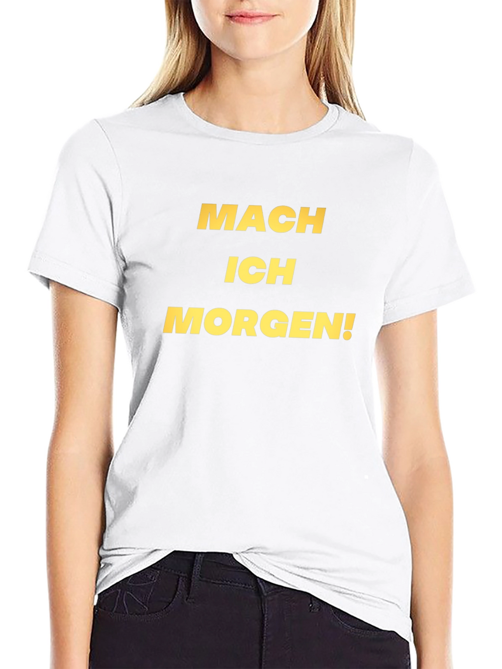 Mach Ich Morgen T-Shirt - Black Casual Tee