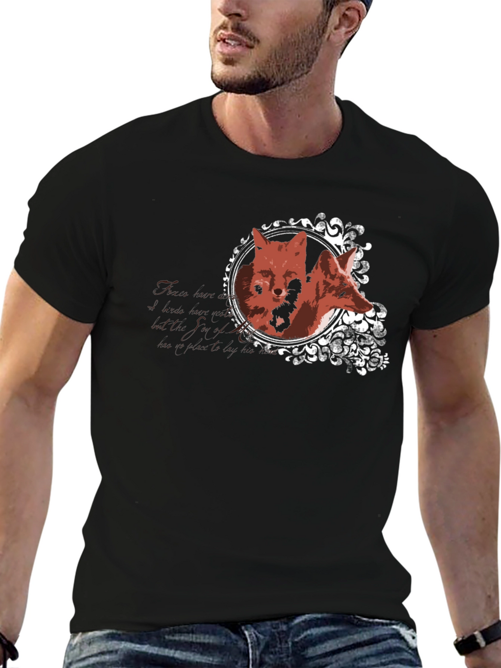 Fox Portrait Graphic Tee - Stylish Unisex T-Shirt