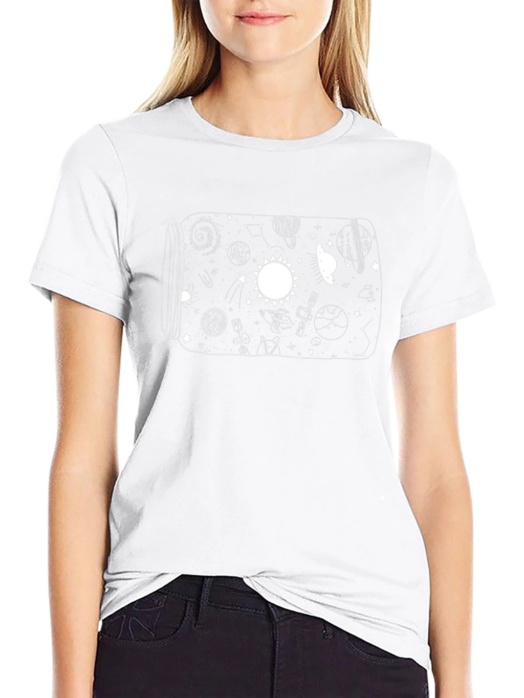Space Jar Black T-Shirt - Universe Graphic Tee