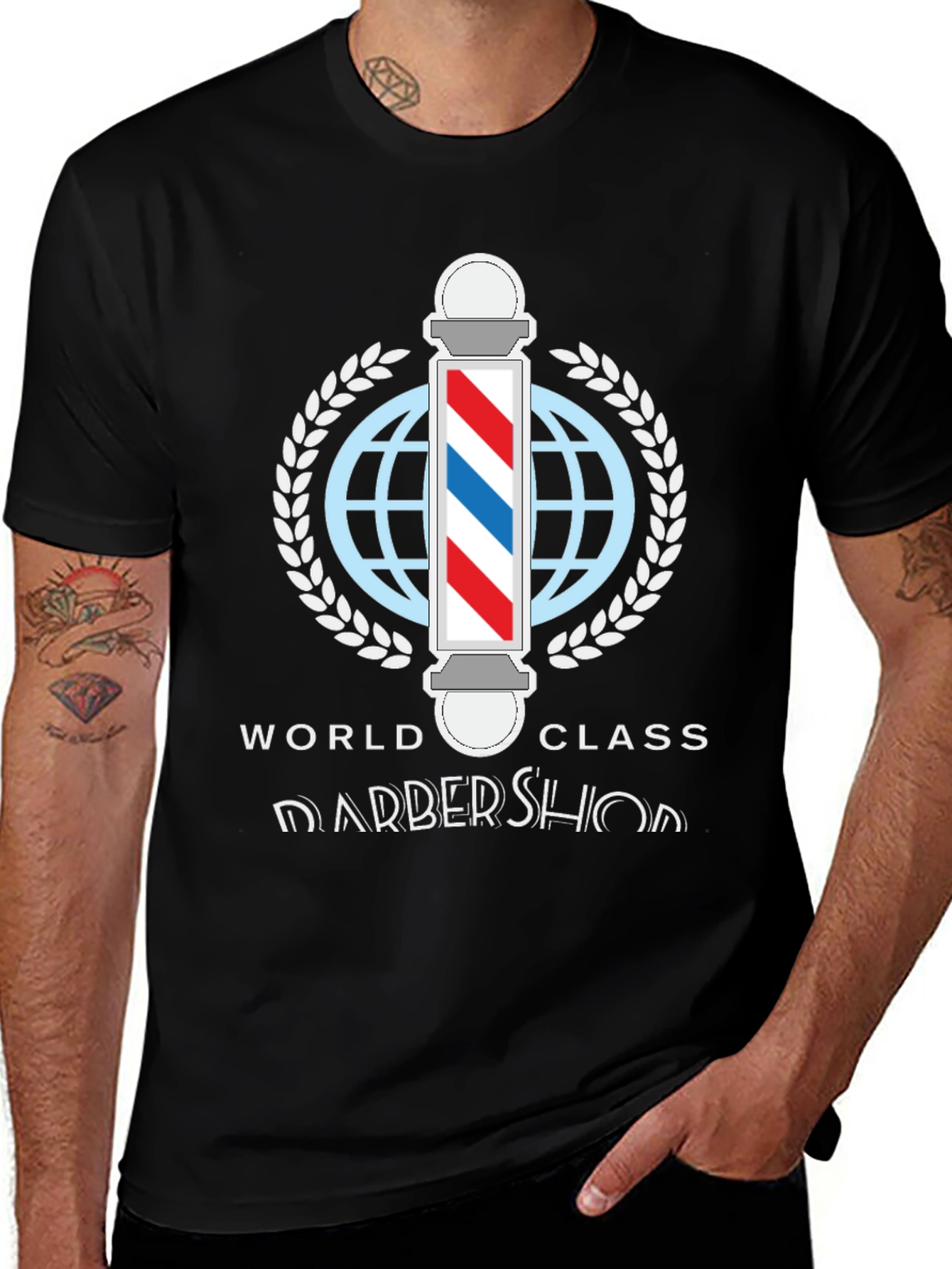 World Class Barbershop T-Shirt - Stylish Barber Apparel
