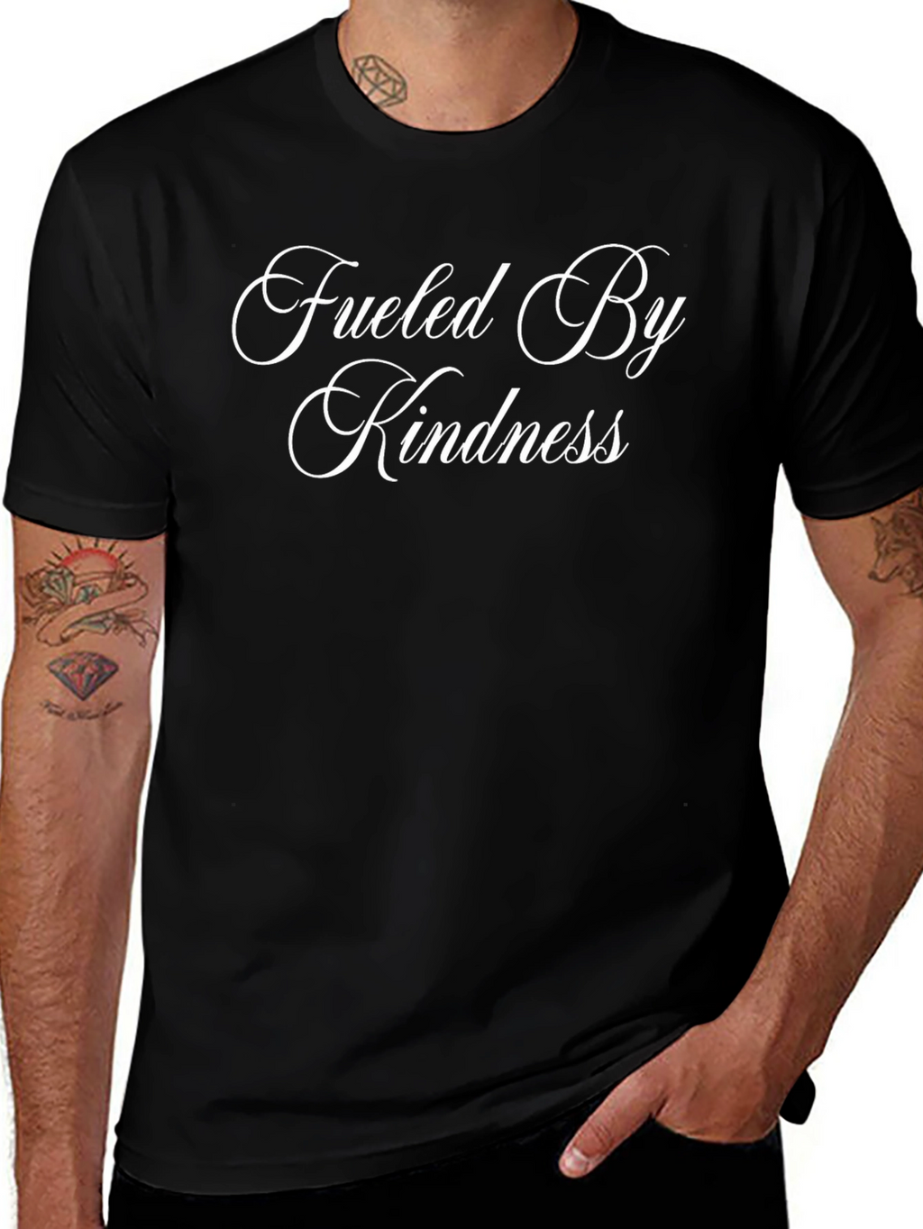 Fueled by Kindness Graphic T-Shirt - Black