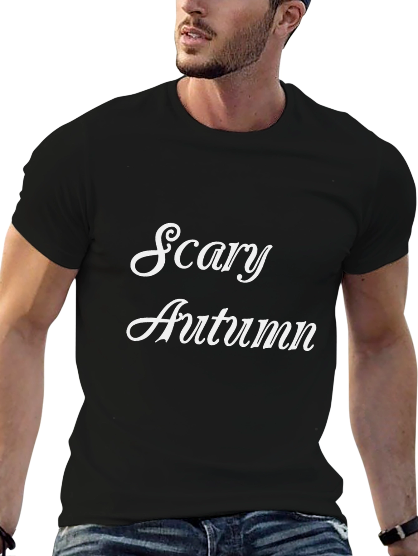 Scary Autumn Black T-Shirt