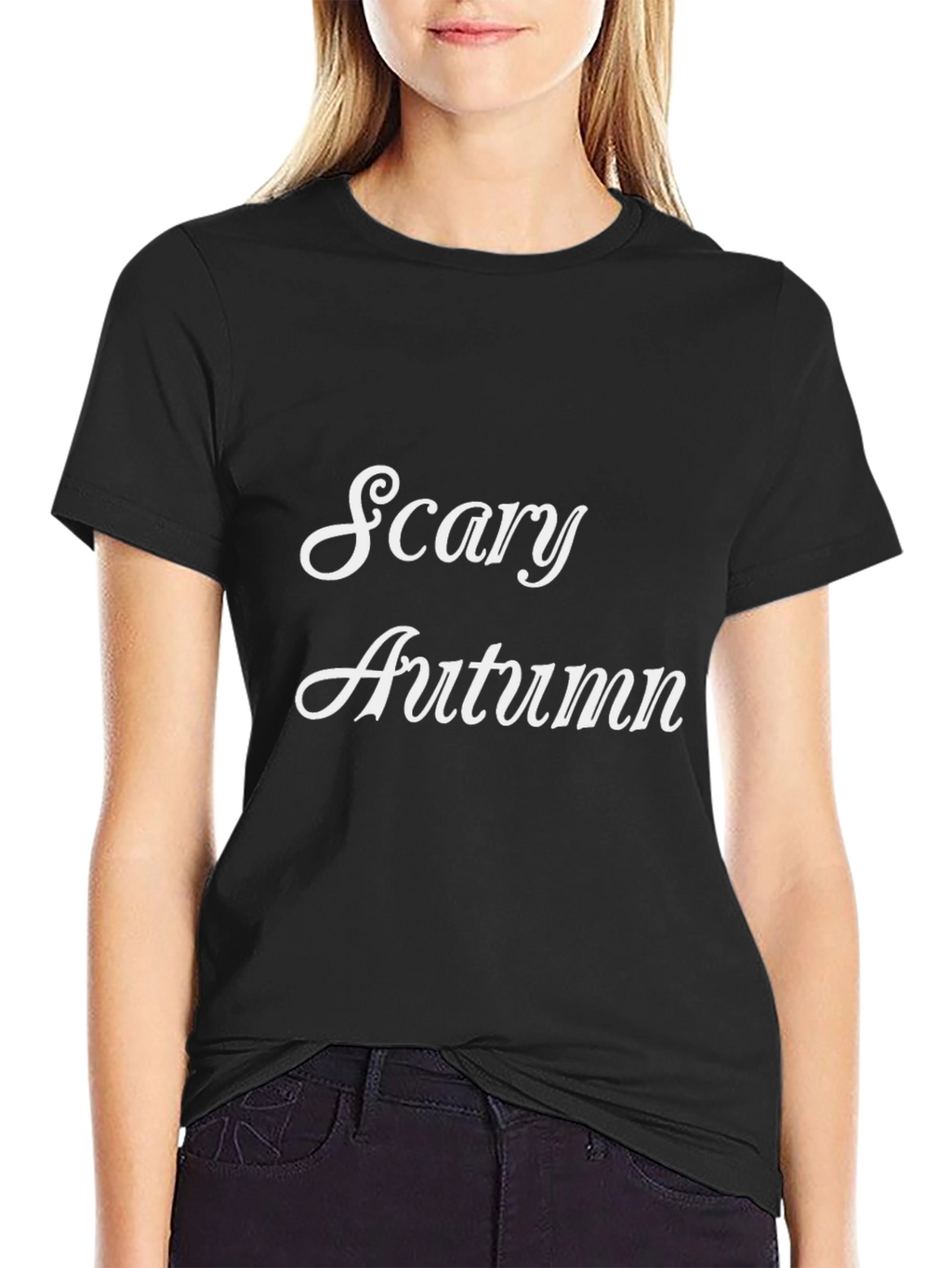Scary Autumn Black T-Shirt