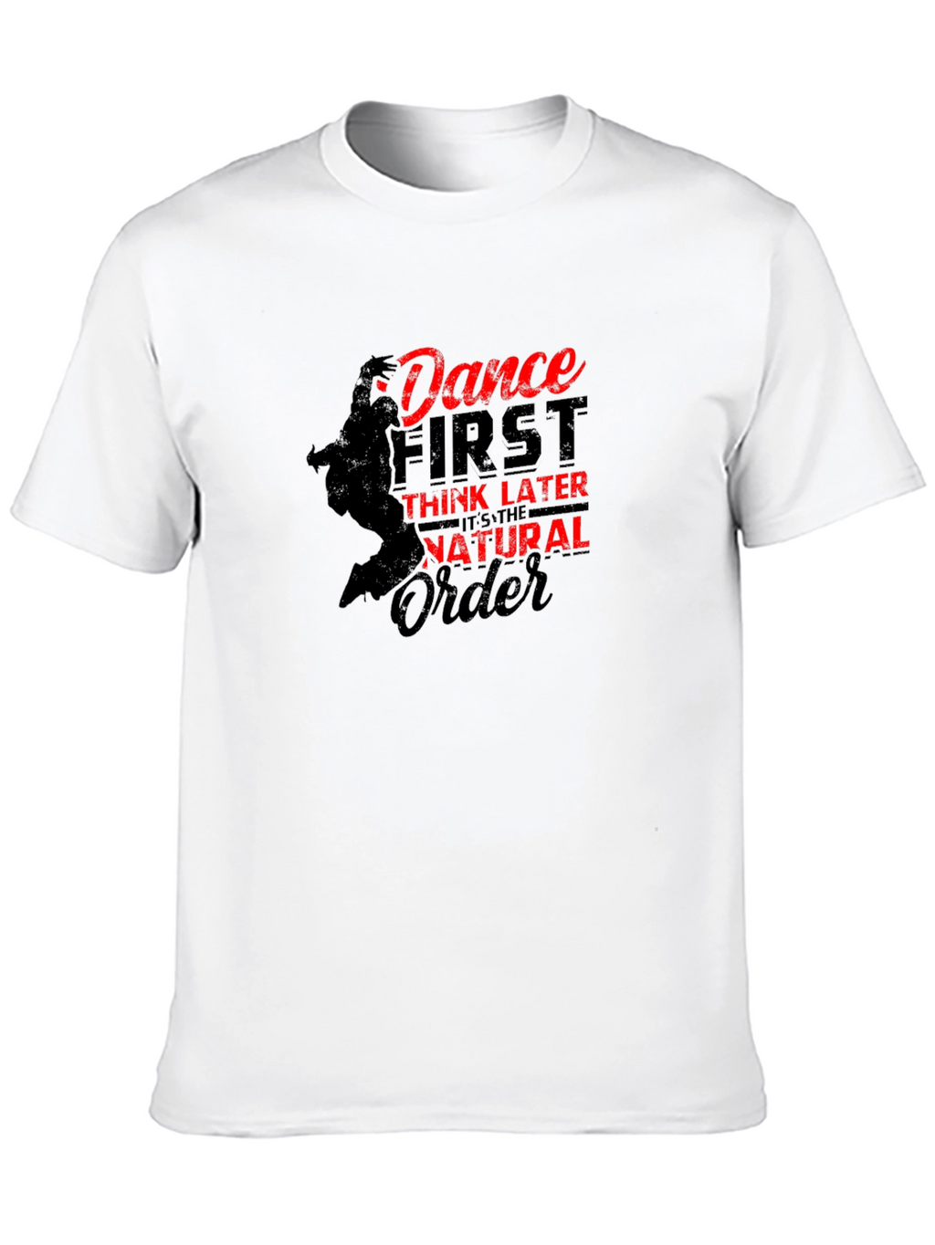 Dance First T-Shirt - Black Graphic Tee
