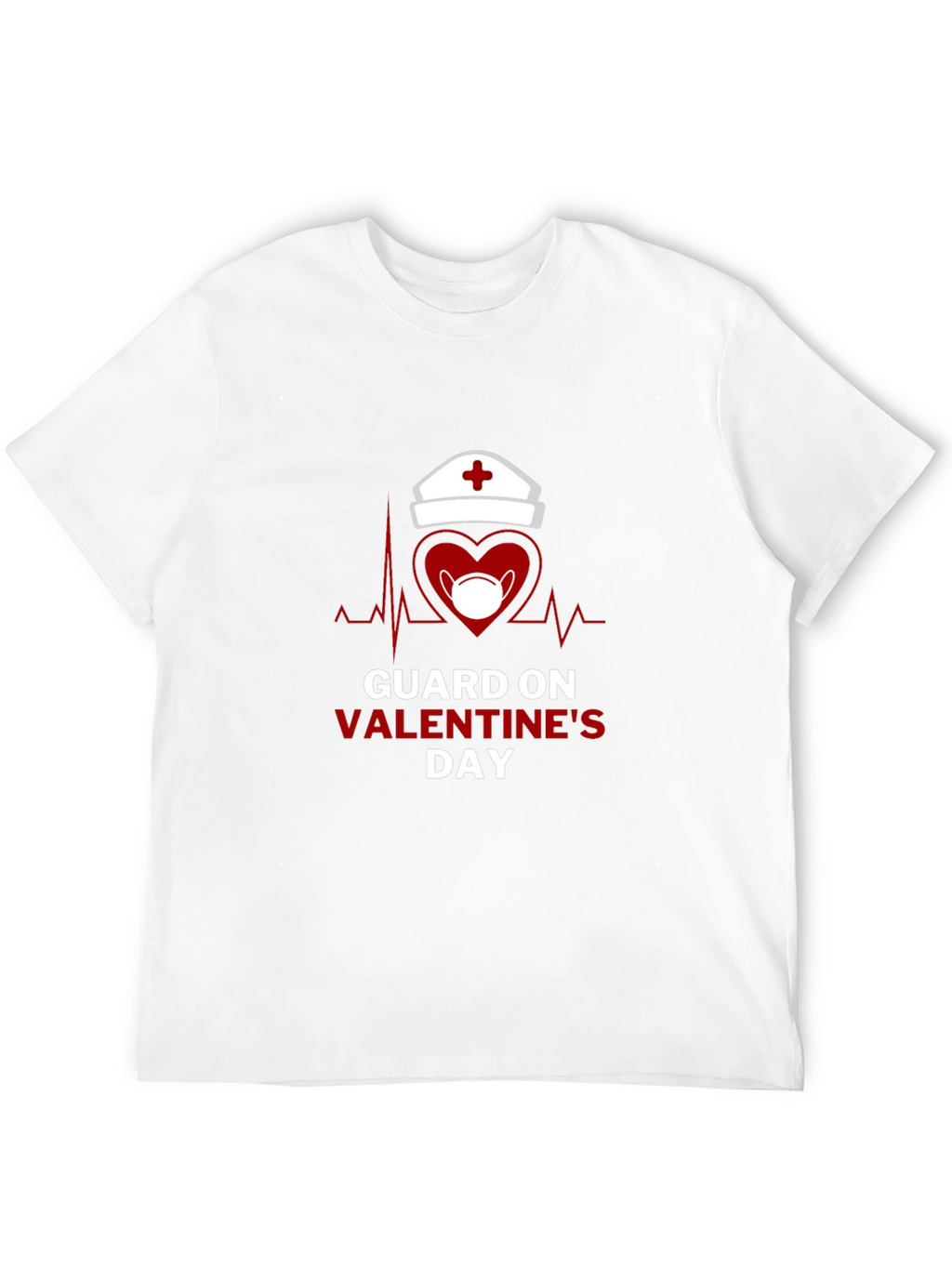 Guard on Valentines Day Black T-Shirt