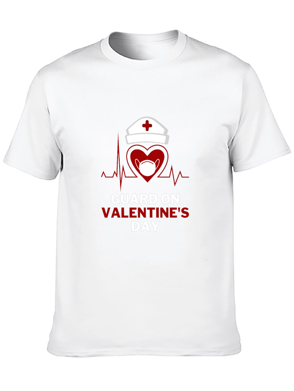 Guard on Valentines Day Black T-Shirt