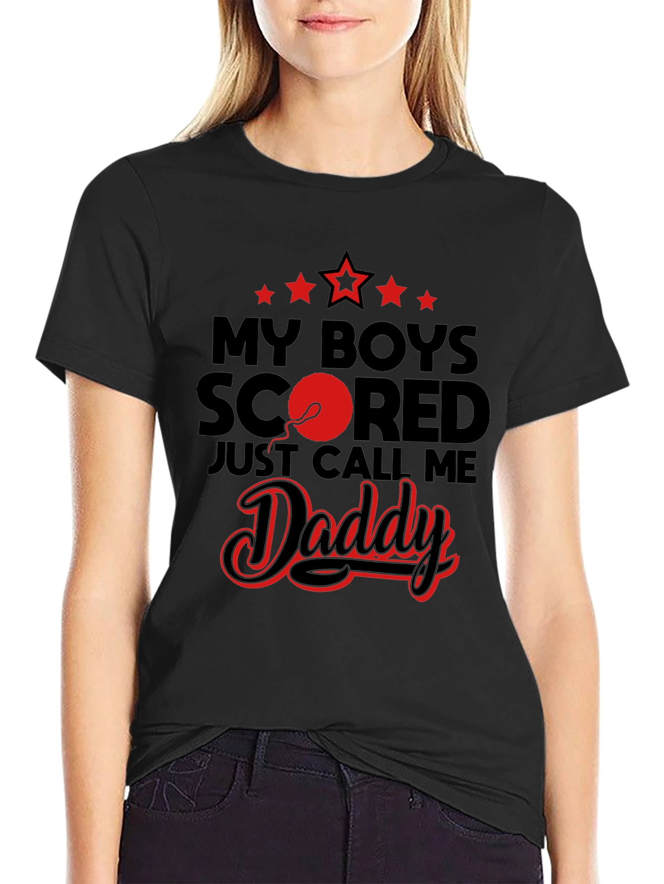 My Boys Scored Just Call Me Daddy Graphic Tee