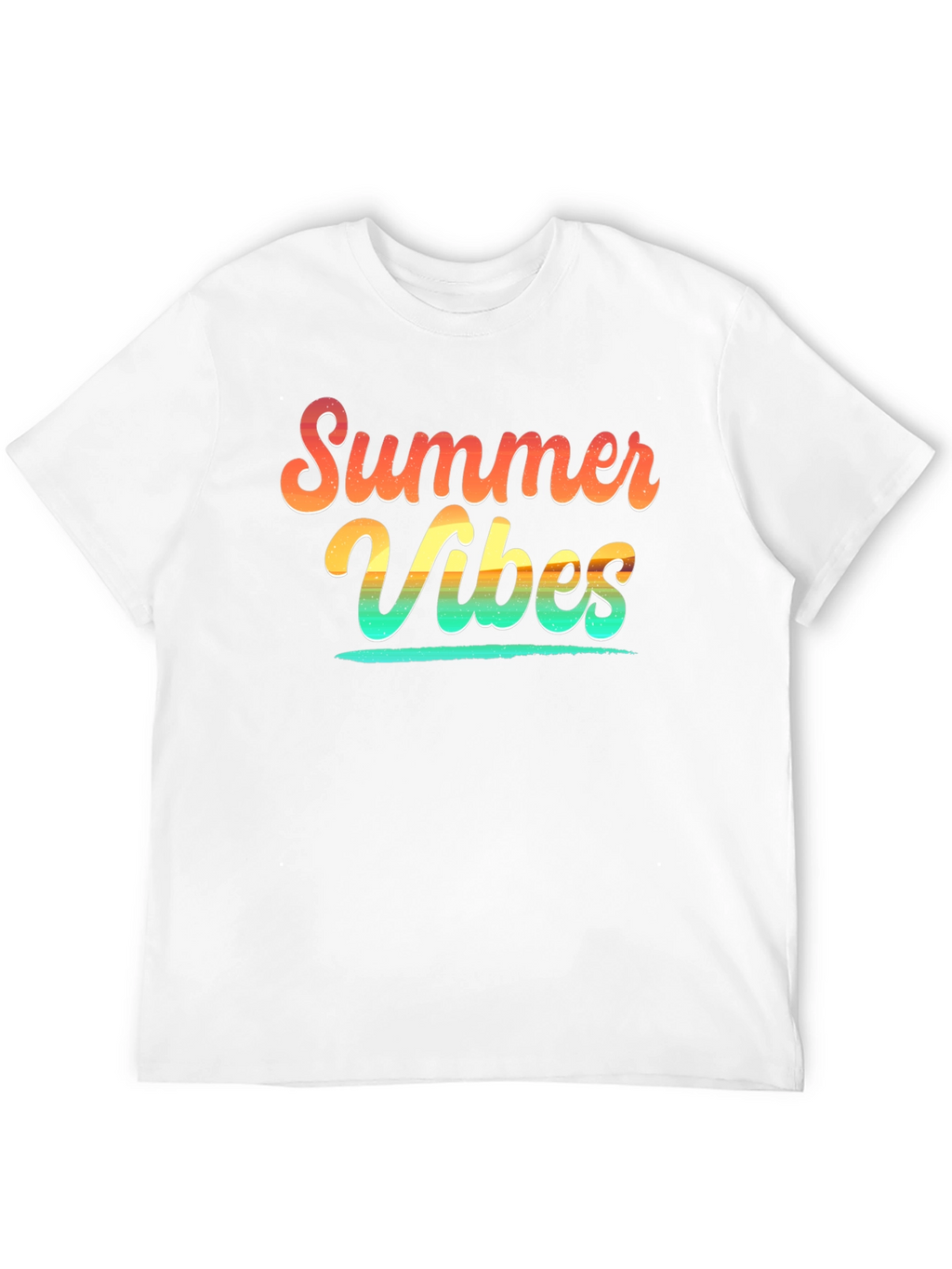 Summer Vibes Graphic Tee - Soft Cotton Black T-Shirt