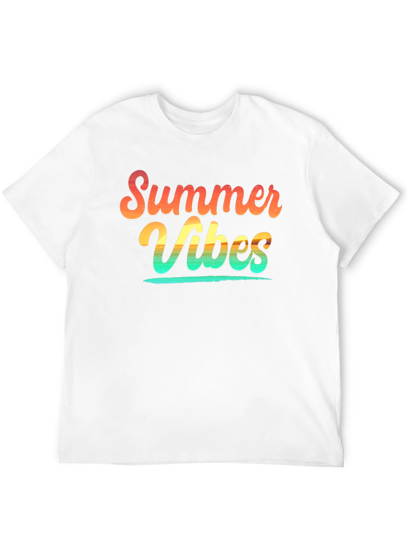 Summer Vibes Graphic Tee - Soft Cotton Black T-Shirt