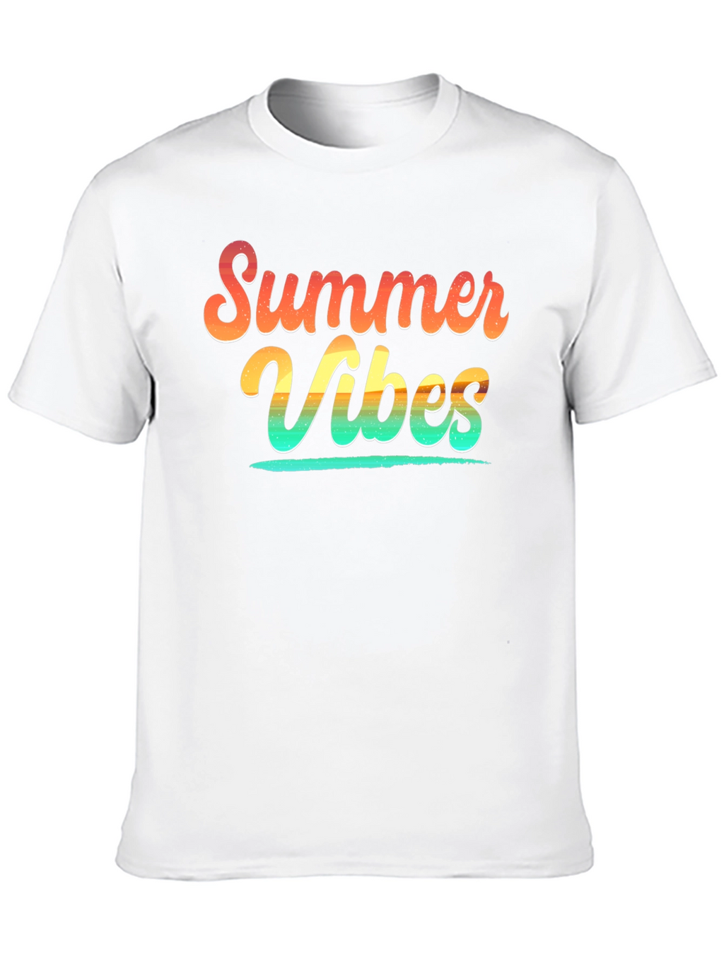 Summer Vibes Graphic Tee - Soft Cotton Black T-Shirt