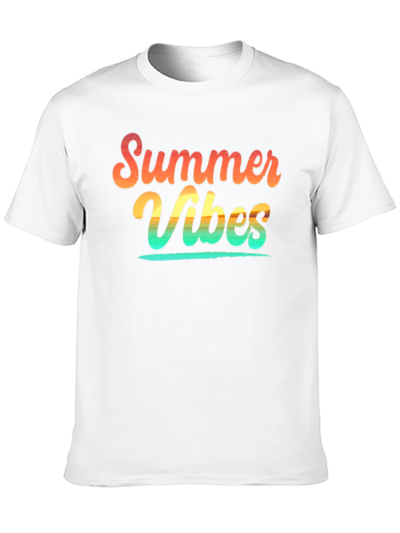 Summer Vibes Graphic Tee - Soft Cotton Black T-Shirt