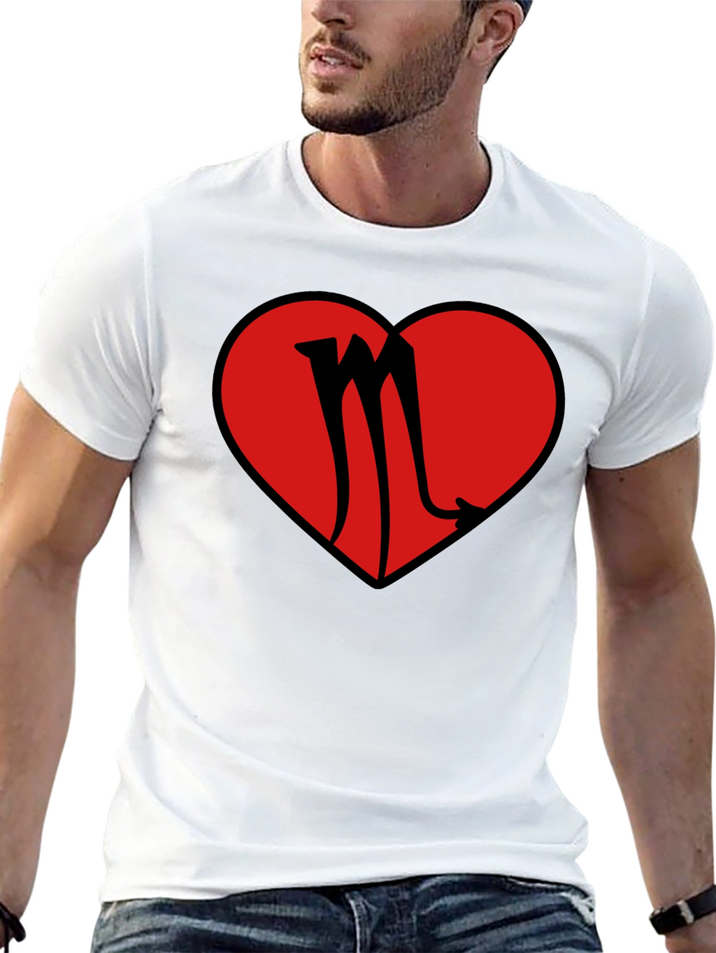 Scorpio Heart Graphic T-Shirt