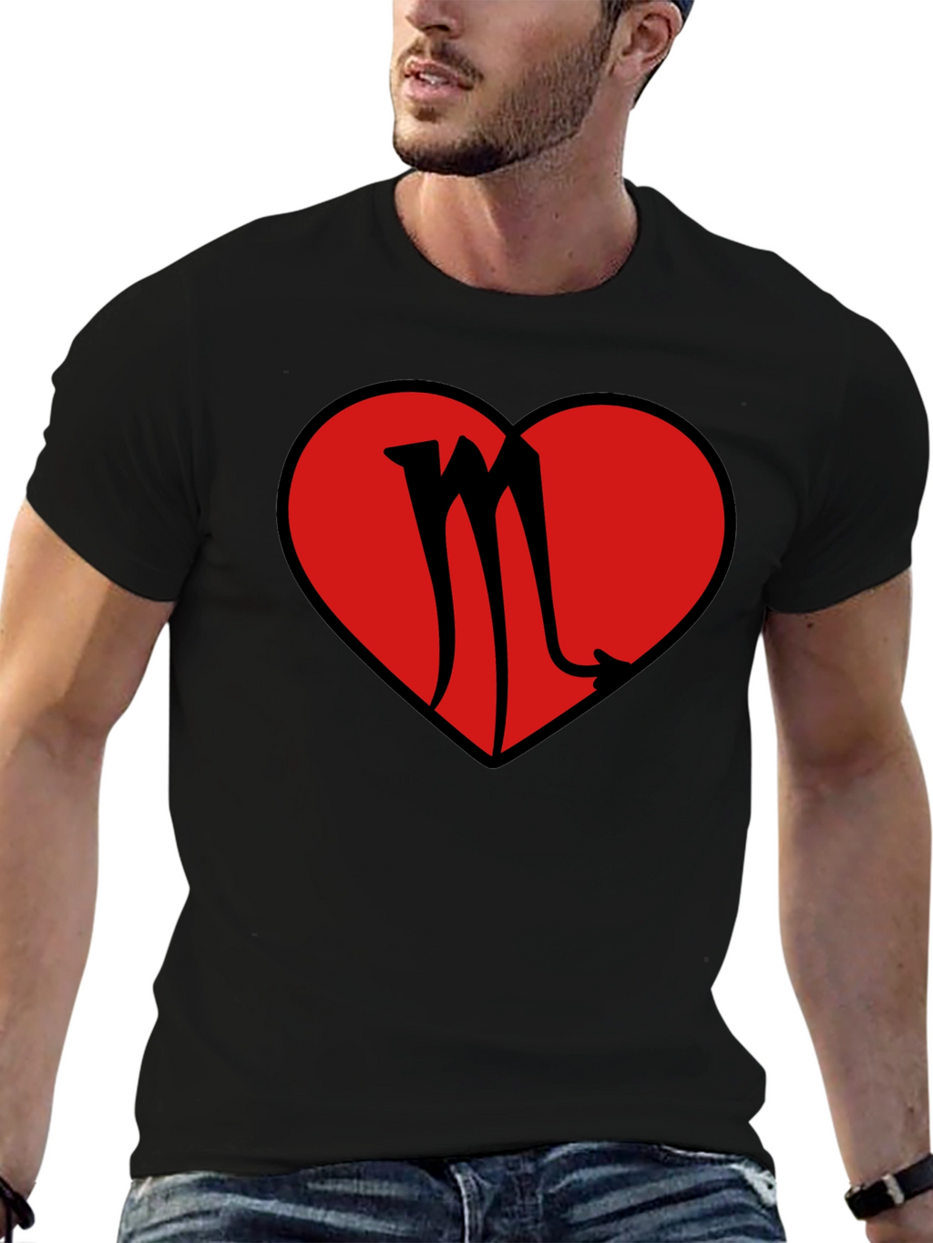 Scorpio Heart Graphic T-Shirt