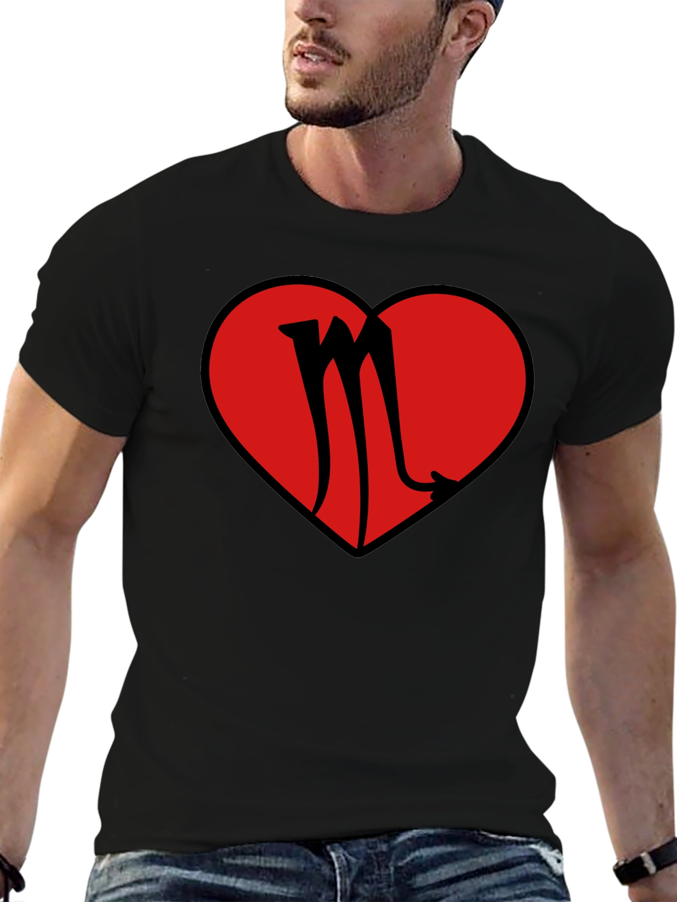 Scorpio Heart Graphic T-Shirt